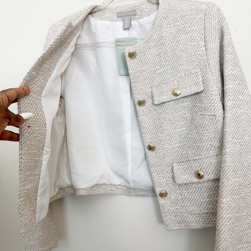 Beige short jacket - Picture 9 of 10